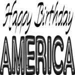 Happy Birthday America 2 Clip Art