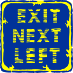 Next Exit Left Clip Art