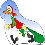 Santa - Duck Clip Art