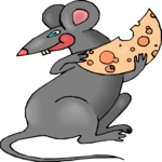 Mouse & Cheese 3 Clip Art
