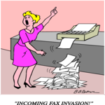 Fax Invasion Clip Art