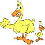 Duck - Angry 1 Clip Art