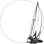 Sailboat Frame 2 Clip Art