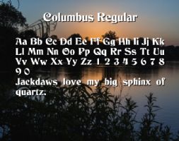 Columbus Regular font