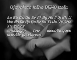 Djavaloca-Inline-DEMO Italic font