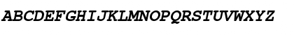 TeX Gyre Cursor Bold Italic Font