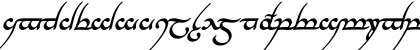 Tengwar Annatar Bold Italic Font
