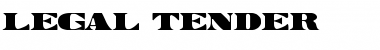 Download Legal Tender Font Download Legal Tender Font