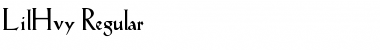 Download LilHvy Font Download LilHvy Font