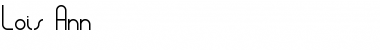Download Lois Ann Font Download Lois Ann Font