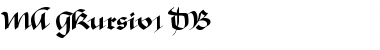 Download MA GKursiv1 DB Font Download MA GKursiv1 DB Font