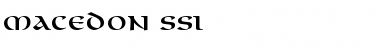 Download Macedon SSi Font Download Macedon SSi Font