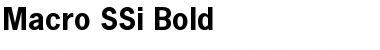 Download Macro SSi Font Download Macro SSi Font