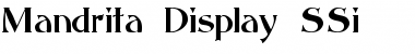 Download Mandrita Display SSi Font Download Mandrita Display SSi Font