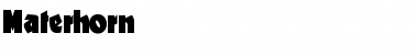 Download Materhorn Font Download Materhorn Font