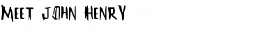 Download Meet John Henry Font Download Meet John Henry Font