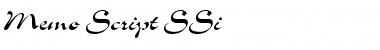 Download Memo Script SSi Font Download Memo Script SSi Font