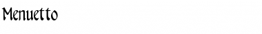 Download Menuetto Font Download Menuetto Font