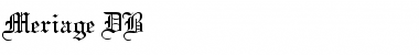 Download Meriage DB Font Download Meriage DB Font
