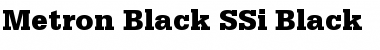 Download Metron Black SSi Font Download Metron Black SSi Font