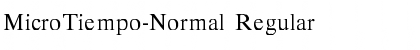 Download MicroTiempo-Normal Font Download MicroTiempo-Normal Font