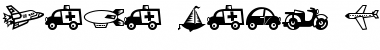 Download Mini Pics Lil Vehicles Font Download Mini Pics Lil Vehicles Font