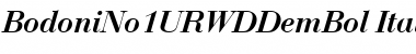 Download BodoniNo1URWDDemBol Font Download BodoniNo1URWDDemBol Font