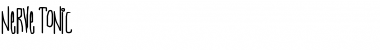 Download Nerve Tonic Font Download Nerve Tonic Font