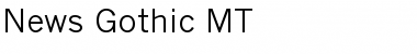 Download News Gothic MT Font Download News Gothic MT Font