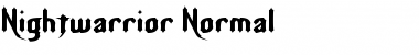Download Nightwarrior Font Download Nightwarrior Font