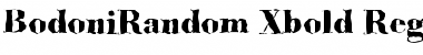 Download BodoniRandom-Xbold Font Download BodoniRandom-Xbold Font