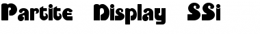 Download Partite Display SSi Font Download Partite Display SSi Font