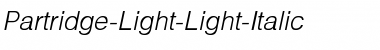 Download Partridge-Light-Light-Italic Font Download Partridge-Light-Light-Italic Font