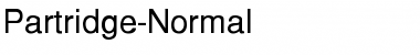 Download Partridge-Normal Font Download Partridge-Normal Font