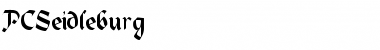 Download PCSeidleburg Font Download PCSeidleburg Font