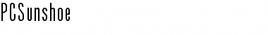 Download PCSunshoe Font Download PCSunshoe Font