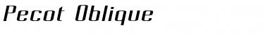 Download Pecot Oblique Font Download Pecot Oblique Font