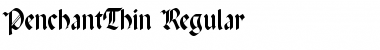 Download PenchantThin Font Download PenchantThin Font