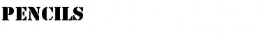 Download Pencils Font Download Pencils Font
