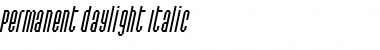 Download Permanent daylight Italic Font Download Permanent daylight Italic Font