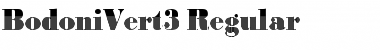 Download BodoniVert3 Font Download BodoniVert3 Font