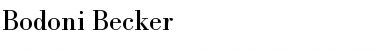 Download Bodoni Becker Font Download Bodoni Becker Font