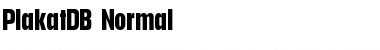 Download PlakatDB Font Download PlakatDB Font