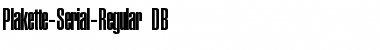 Download Plakette-Serial DB Font Download Plakette-Serial DB Font