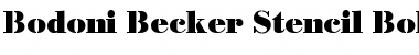 Download Bodoni Becker Stencil Bold Font Download Bodoni Becker Stencil Bold Font