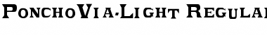 Download PonchoVia-Light Font Download PonchoVia-Light Font