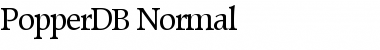 Download PopperDB Font Download PopperDB Font