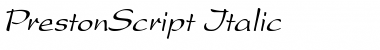 Download PrestonScript Font Download PrestonScript Font