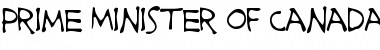 Download Prime Minister of Canada Font Download Prime Minister of Canada Font