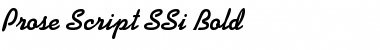 Download Prose Script SSi Font Download Prose Script SSi Font